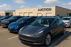 electric-car-auction-lot-tesla-nissan-audi-chevy